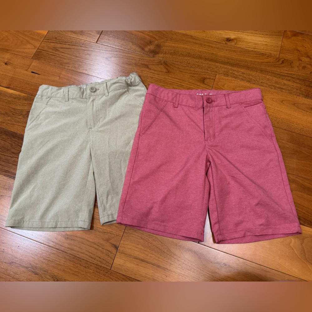 Casual Tan And Red Salmon Quick Dry Shorts- size 12
